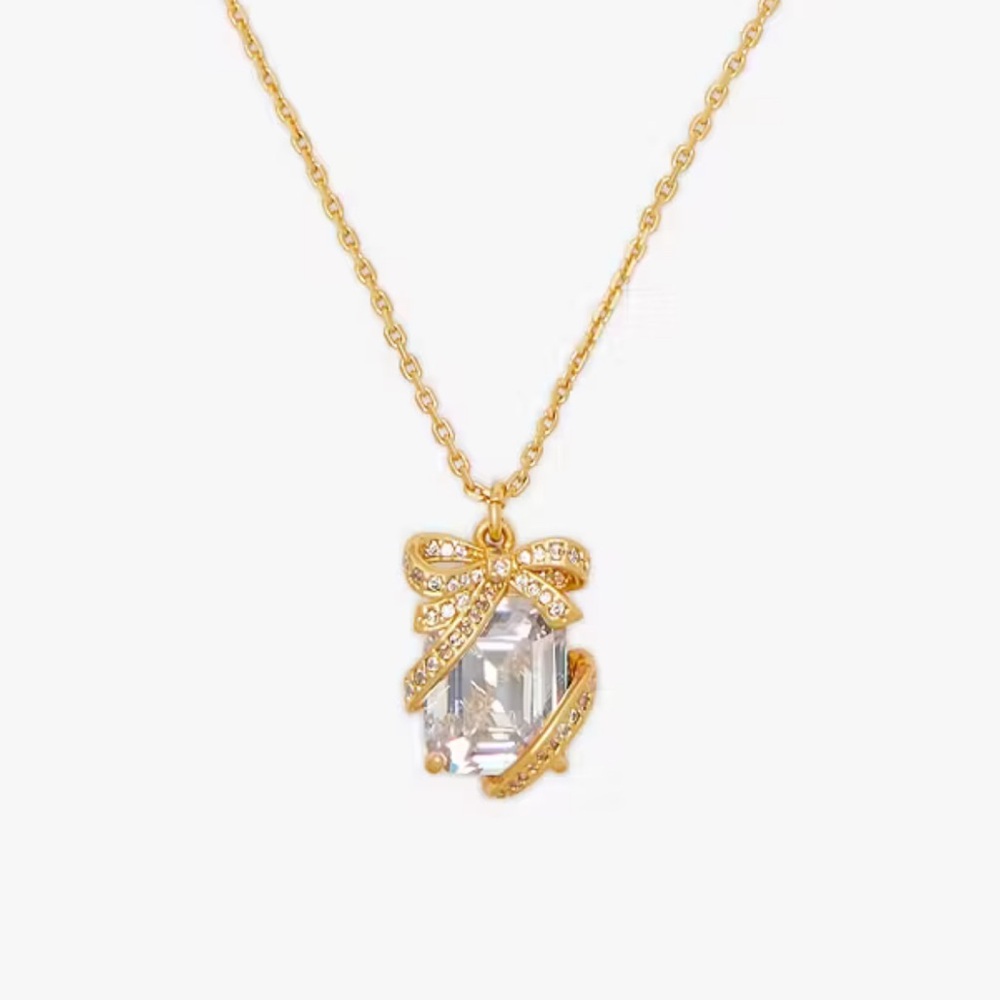 NWT Kate Spade Pave Present Necklace